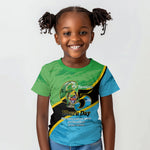 Personalized Tanzania Independence Day Kid T shirt Happy 65th Anniversary Grunge Flag