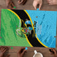 Tanzania Independence Day Puzzle Happy 65th Anniversary Grunge Flag