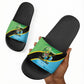 Tanzania Independence Day Slide Sandals Happy 65th Anniversary Grunge Flag