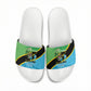 Tanzania Independence Day Slide Sandals Happy 65th Anniversary Grunge Flag