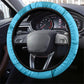 Tanzania Independence Day Steering Wheel Cover Happy 65th Anniversary Grunge Flag