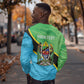 Personalized Tanzania Independence Day Sweatshirt Happy 65th Anniversary Grunge Flag