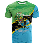 Personalized Tanzania Independence Day T shirt Happy 65th Anniversary Grunge Flag