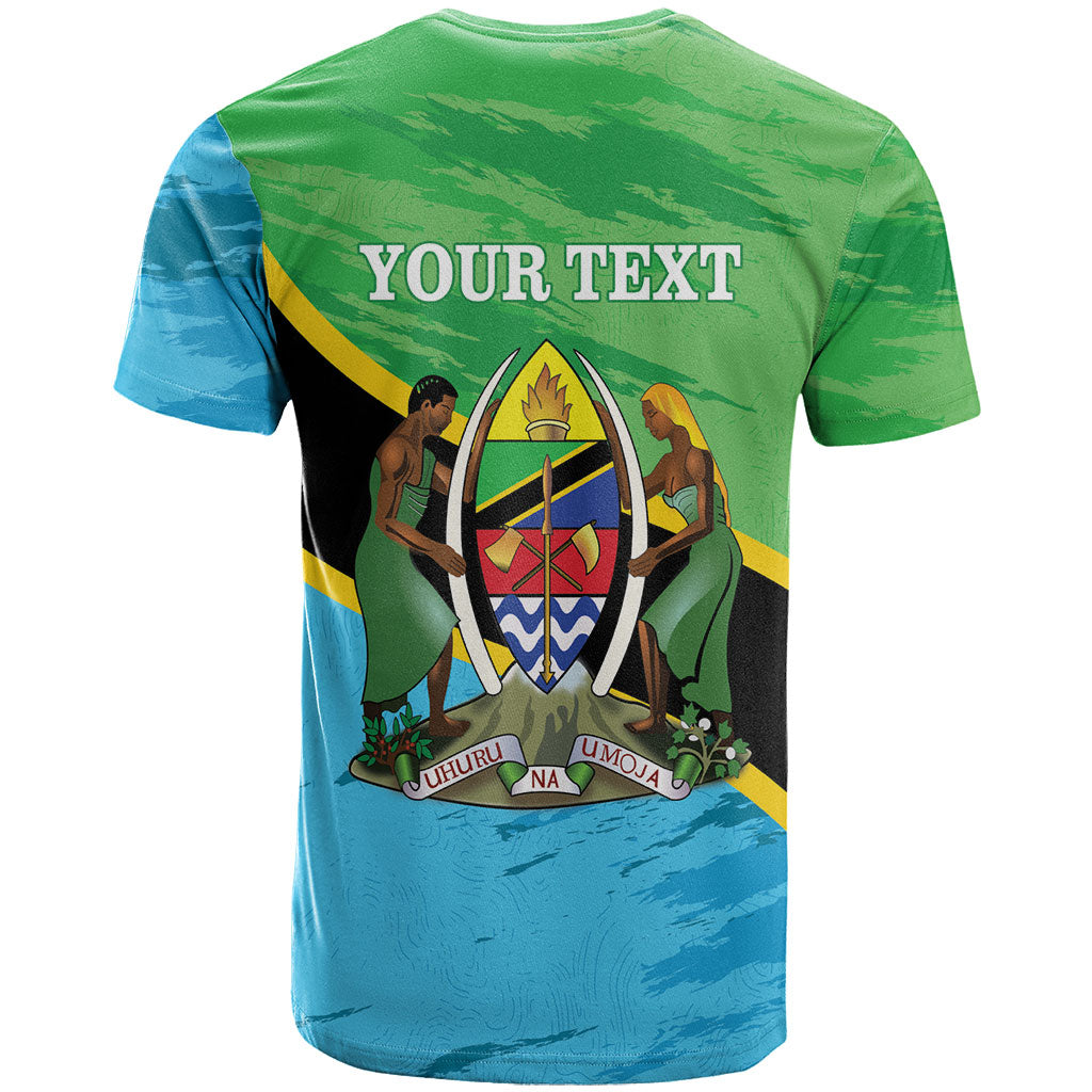 Personalized Tanzania Independence Day T shirt Happy 65th Anniversary Grunge Flag