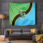 Tanzania Independence Day Tapestry Happy 65th Anniversary Grunge Flag