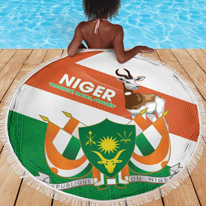 Afro Niger Beach Blanket Dama Gazelle African Pattern - Republic Day