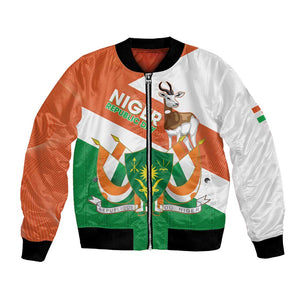 Afro Niger Bomber Jacket Dama Gazelle African Pattern - Republic Day