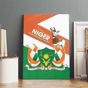 Afro Niger Canvas Wall Art Dama Gazelle African Pattern - Republic Day