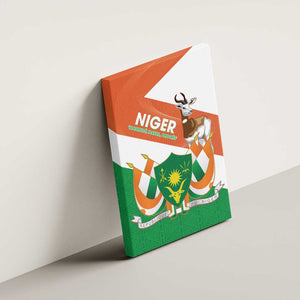 Afro Niger Canvas Wall Art Dama Gazelle African Pattern - Republic Day