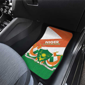 Afro Niger Car Mats Dama Gazelle African Pattern - Republic Day