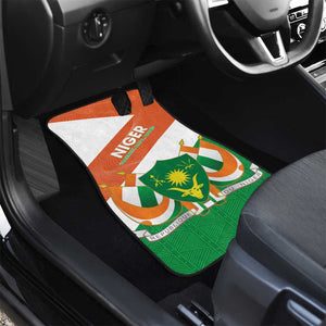 Afro Niger Car Mats Dama Gazelle African Pattern - Republic Day