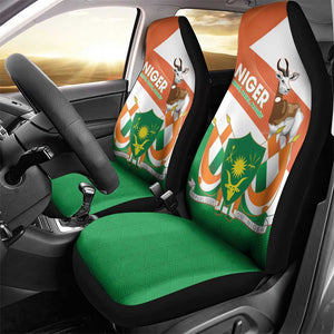 Afro Niger Car Seat Cover Dama Gazelle African Pattern - Republic Day