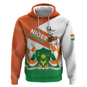 Afro Niger Hoodie Dama Gazelle African Pattern - Republic Day