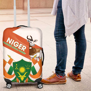 Afro Niger Luggage Cover Dama Gazelle African Pattern - Republic Day