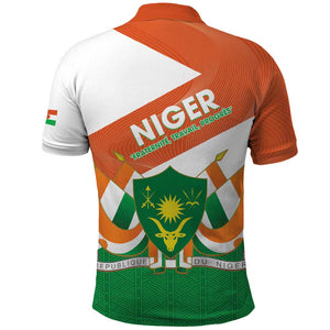 Afro Niger Polo Shirt Dama Gazelle African Pattern - Republic Day