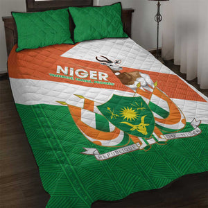 Afro Niger Quilt Bed Set Dama Gazelle African Pattern - Republic Day