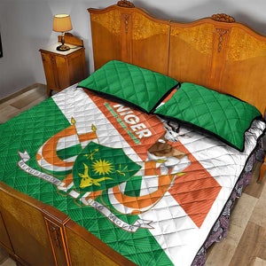 Afro Niger Quilt Bed Set Dama Gazelle African Pattern - Republic Day