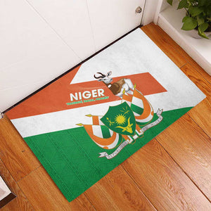 Afro Niger Rubber Doormat Dama Gazelle African Pattern - Republic Day