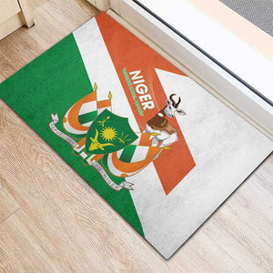 Afro Niger Rubber Doormat Dama Gazelle African Pattern - Republic Day