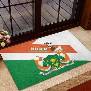 Afro Niger Rubber Doormat Dama Gazelle African Pattern - Republic Day