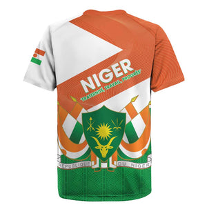 Afro Niger Rugby Jersey Dama Gazelle African Pattern - Republic Day