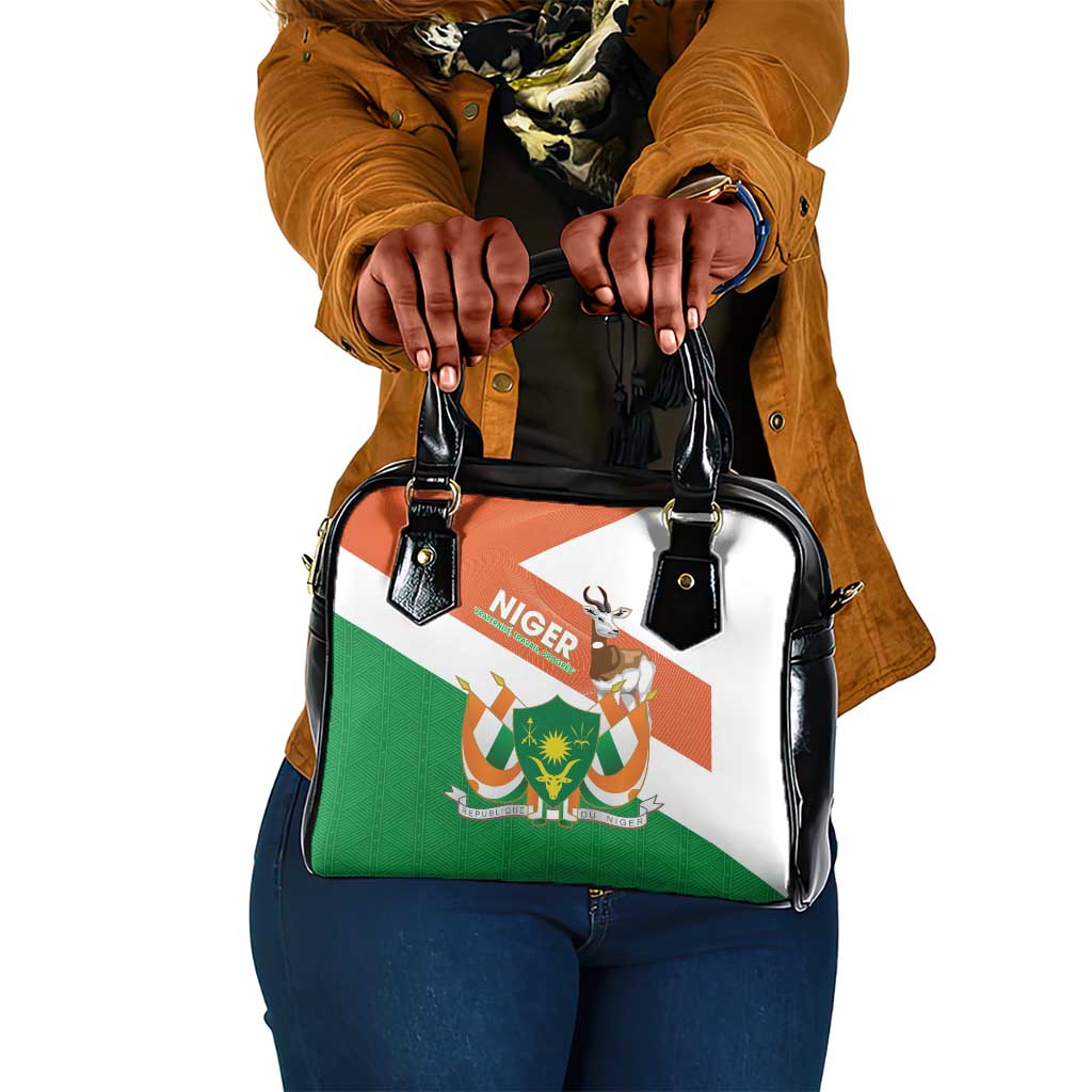 Afro Niger Shoulder Handbag Dama Gazelle African Pattern - Republic Day