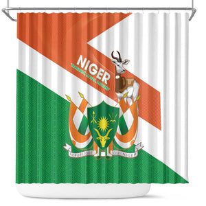 Afro Niger Shower Curtain Dama Gazelle African Pattern - Republic Day