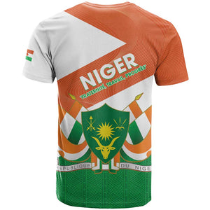 Afro Niger T shirt Dama Gazelle African Pattern - Republic Day