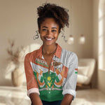 Afro Niger Women Casual Shirt Dama Gazelle African Pattern - Republic Day LT14