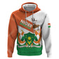 Afro Niger Zip Hoodie Dama Gazelle African Pattern - Republic Day