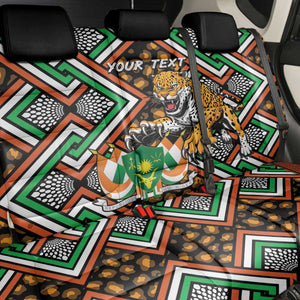 Personalized Afro Niger Back Car Seat Cover Leopard Ankara African Pattern