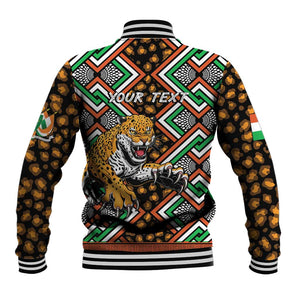 Personalized Afro Niger Baseball Jacket Leopard Ankara African Pattern