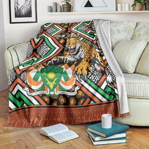 Personalized Afro Niger Blanket Leopard Ankara African Pattern