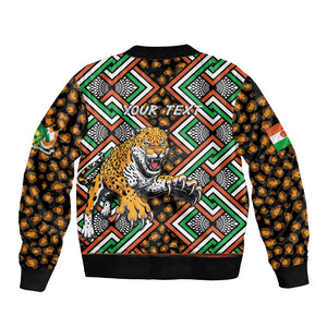 Personalized Afro Niger Bomber Jacket Leopard Ankara African Pattern