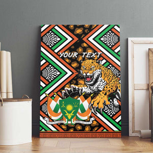 Personalized Afro Niger Canvas Wall Art Leopard Ankara African Pattern