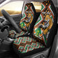 Personalized Afro Niger Car Seat Cover Leopard Ankara African Pattern