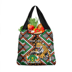 Personalized Afro Niger Grocery Bag Leopard Ankara African Pattern