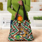 Personalized Afro Niger Grocery Bag Leopard Ankara African Pattern