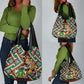 Personalized Afro Niger Grocery Bag Leopard Ankara African Pattern