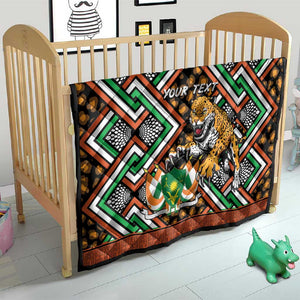 Personalized Afro Niger Quilt Leopard Ankara African Pattern