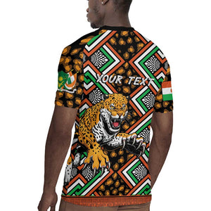 Personalized Afro Niger Rugby Jersey Leopard Ankara African Pattern