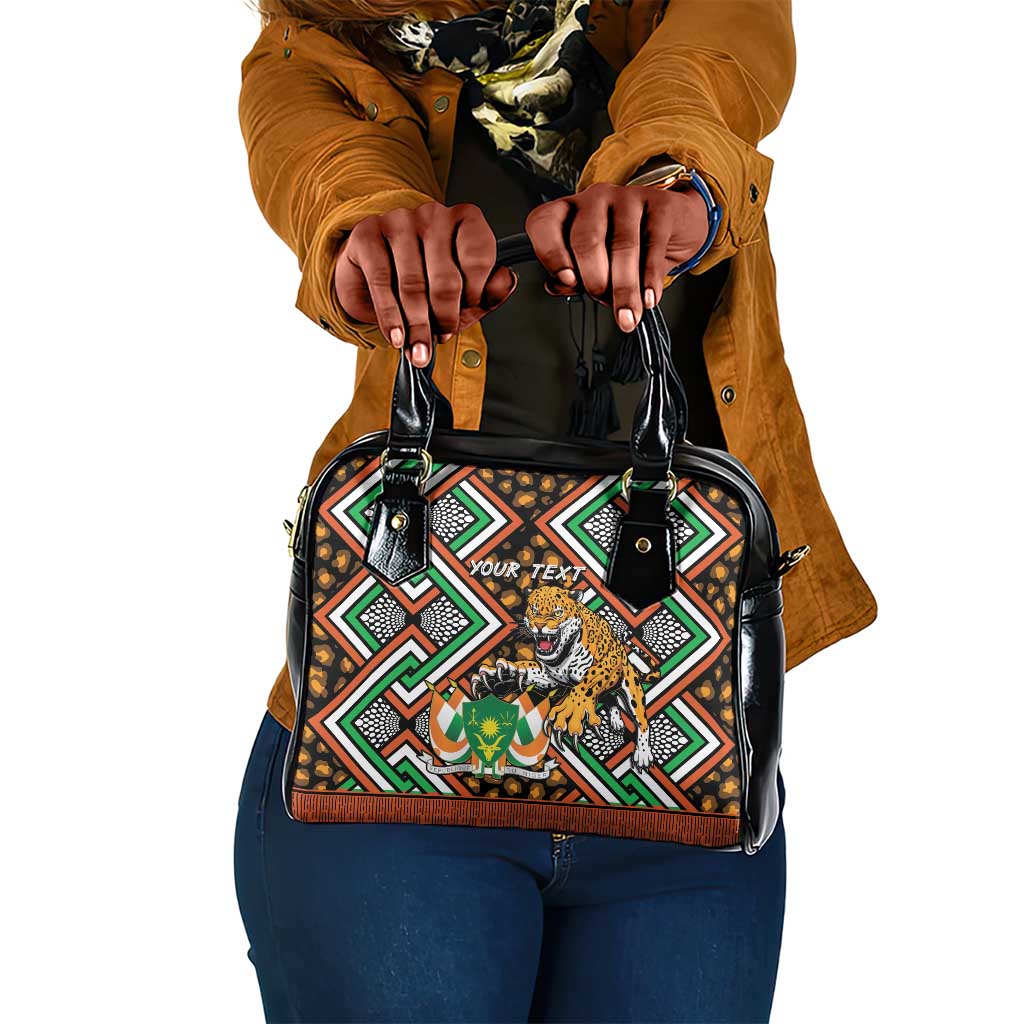 Personalized Afro Niger Shoulder Handbag Leopard Ankara African Pattern