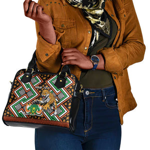 Personalized Afro Niger Shoulder Handbag Leopard Ankara African Pattern