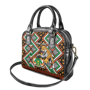 Personalized Afro Niger Shoulder Handbag Leopard Ankara African Pattern