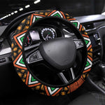 Afro Niger Steering Wheel Cover Leopard Ankara African Pattern