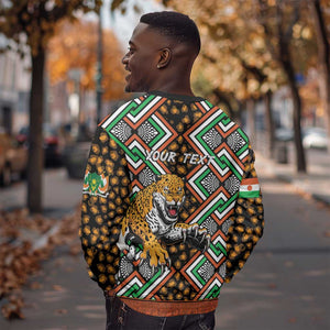 Personalized Afro Niger Sweatshirt Leopard Ankara African Pattern