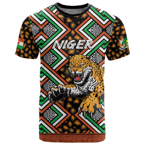 Personalized Afro Niger T shirt Leopard Ankara African Pattern