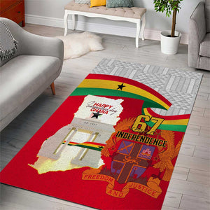 Ghana Independence Day Area Rug Gana Map Happy 67 Years Anniversary