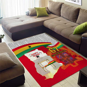 Ghana Independence Day Area Rug Gana Map Happy 67 Years Anniversary