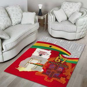 Ghana Independence Day Area Rug Gana Map Happy 67 Years Anniversary